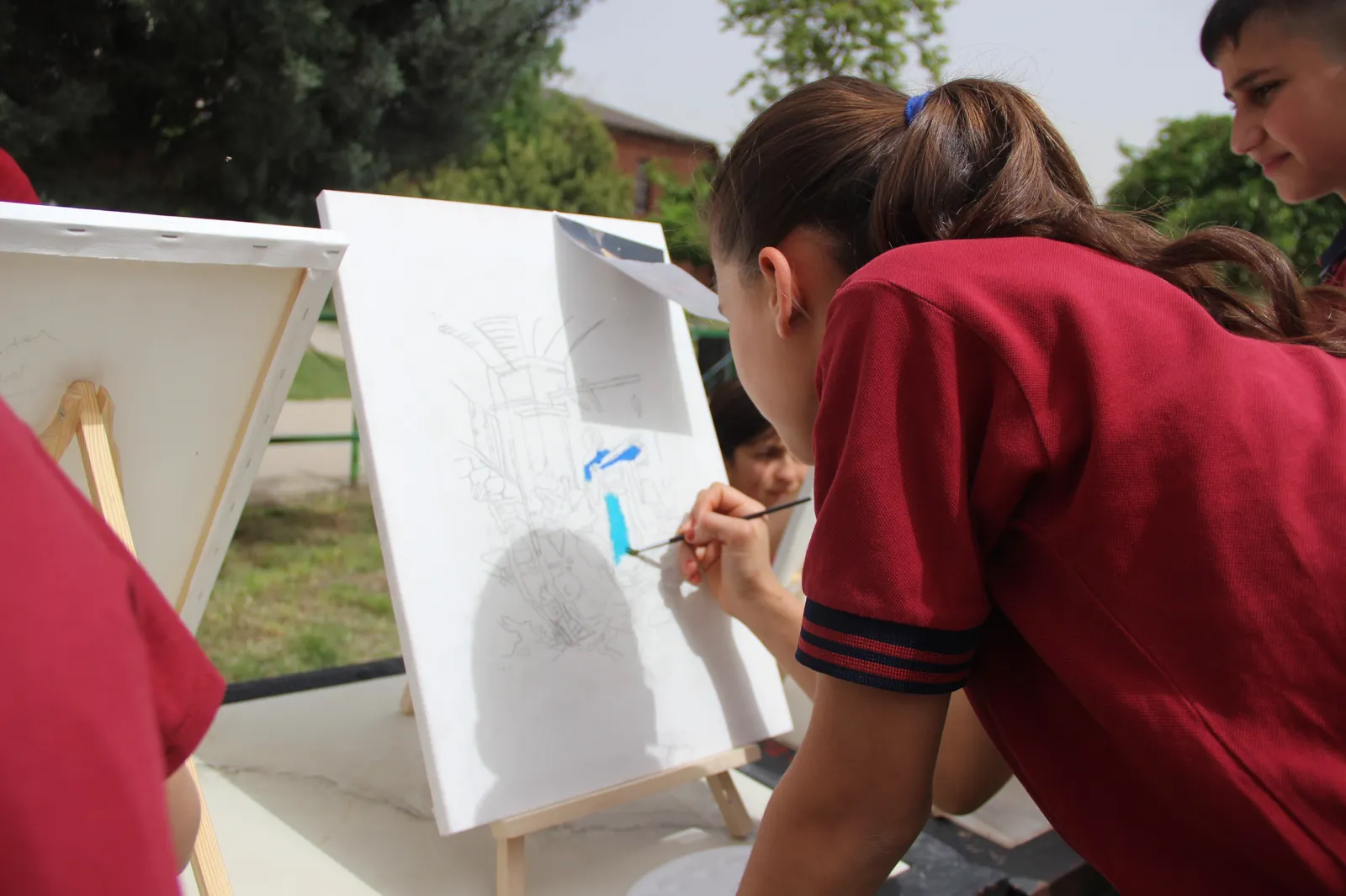 Öğrenciler Açık Havada Sanatla Buluştu