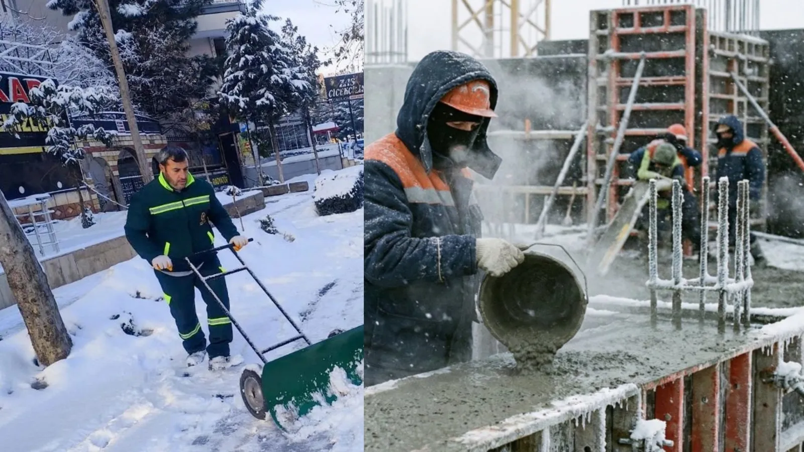 Doğu’da Dondurucu Soğuklar Etkisini Sürdürüyor: İnşaatlar Durdu, İşçiler Yüz Felci Riski Altında