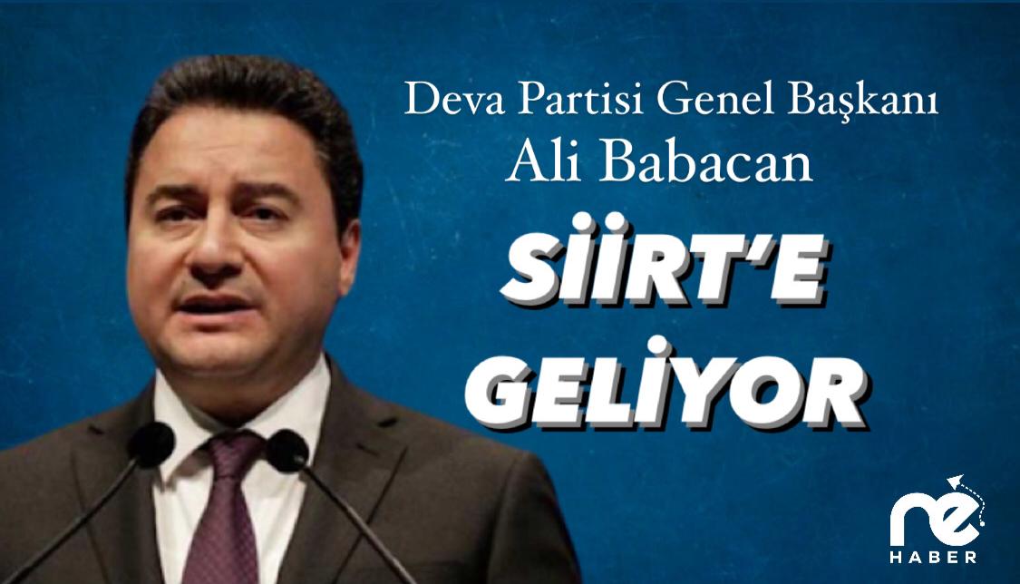 BABACAN SİİRT'E GELİYOR