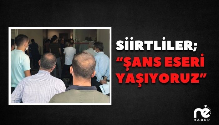 “ŞANS ESERİ YAŞIYORUZ”