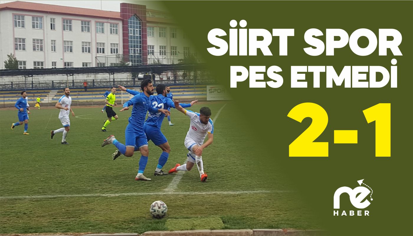 SİİRT SPOR PES ETMEDİ