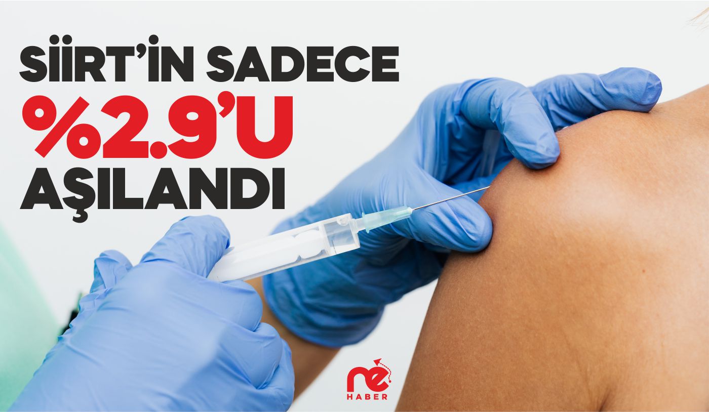 SİİRT’İN SADECE % 2.9’Ü AŞILANDI