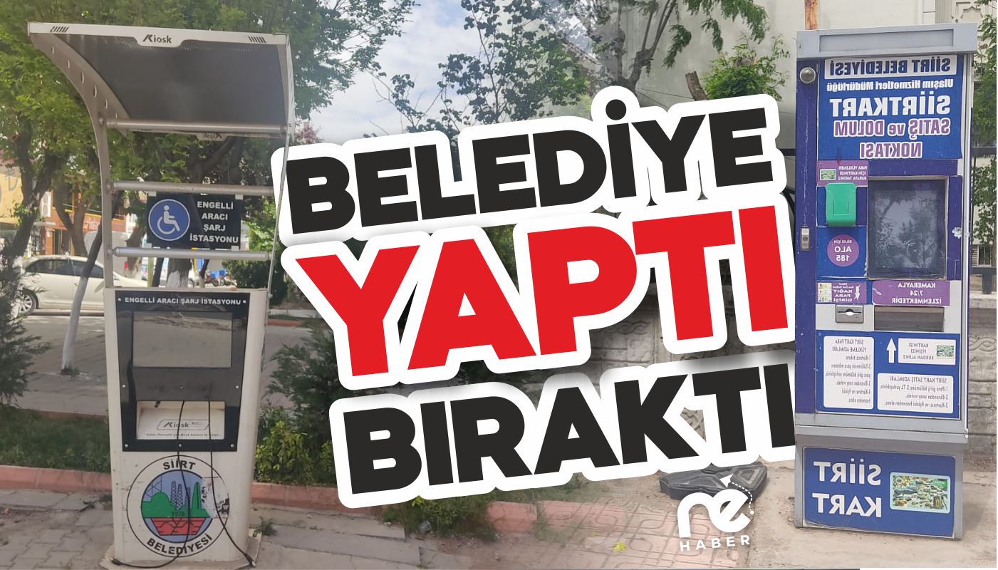 BELEDİYE YAPTI BIRAKTI