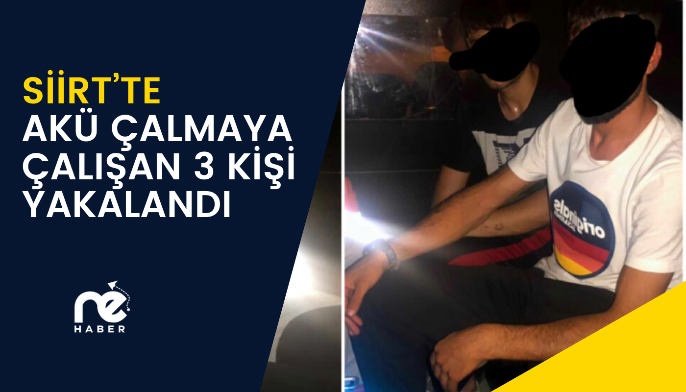 ARABA AKÜSÜ ÇALMAYA ÇALIŞAN 3 ŞAHIS GÖZALTINA ALINDI