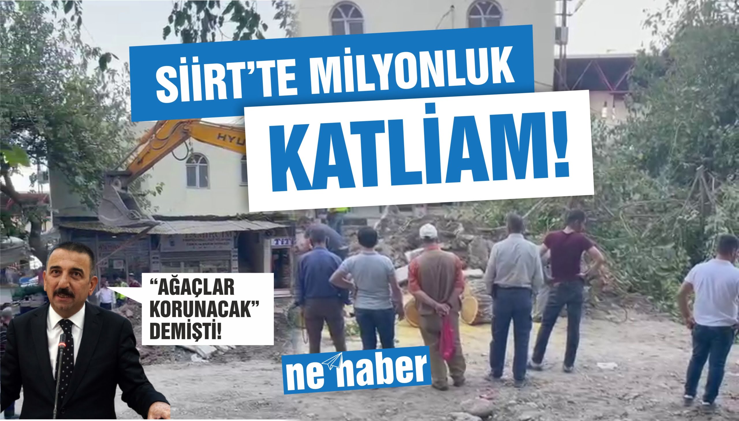 GÜRES’TE AĞAÇ KESENLERE 17 MİLYON TL ÖDENECEK!