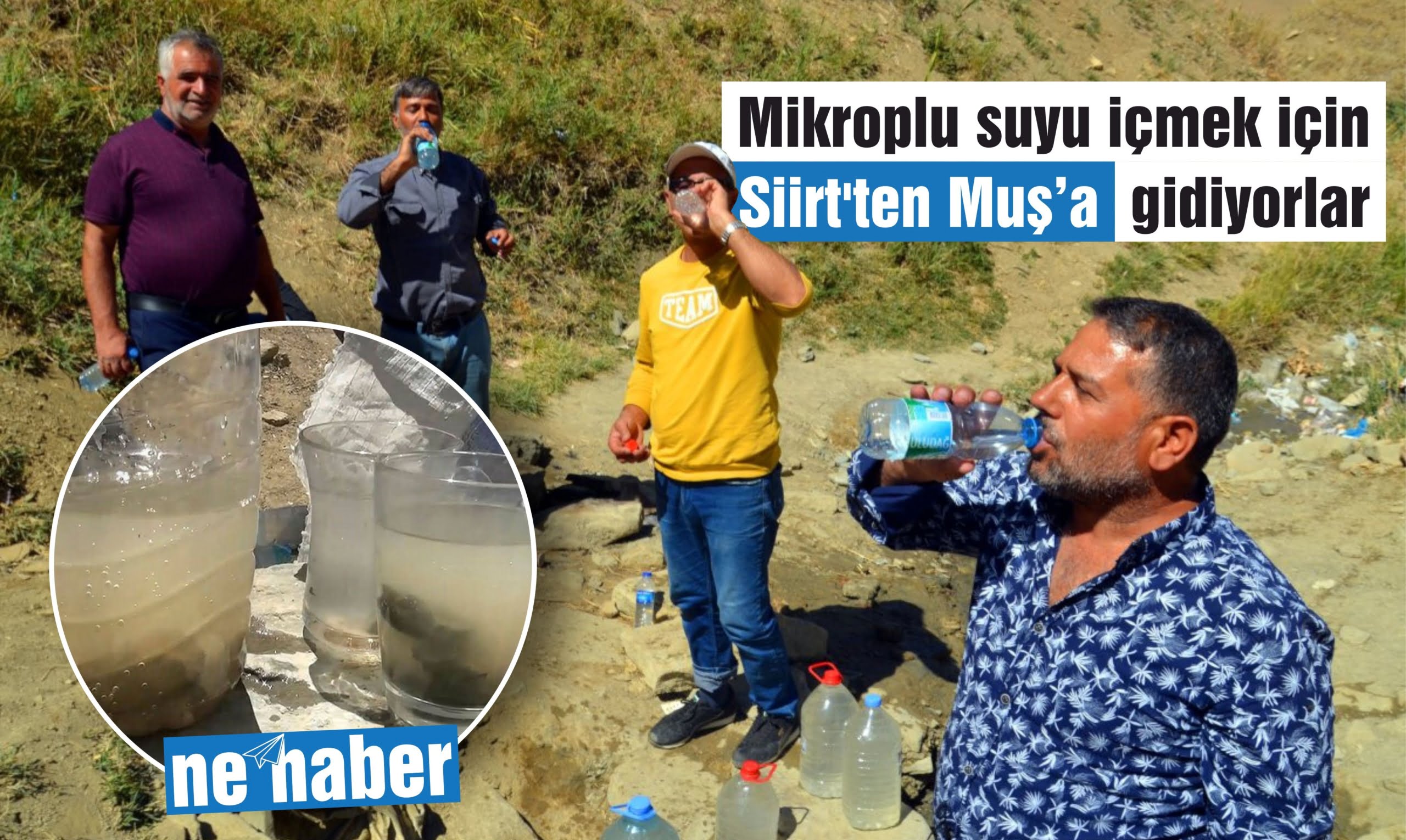 Mikroplu suyu içmek için Siirt'ten Muş'a gidiyorlar