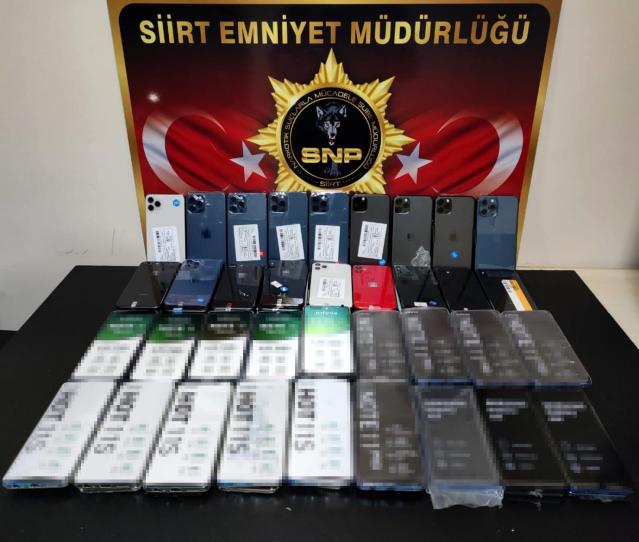 Siirt'te 79 adet kaçak cep telefonu ele geçirildi