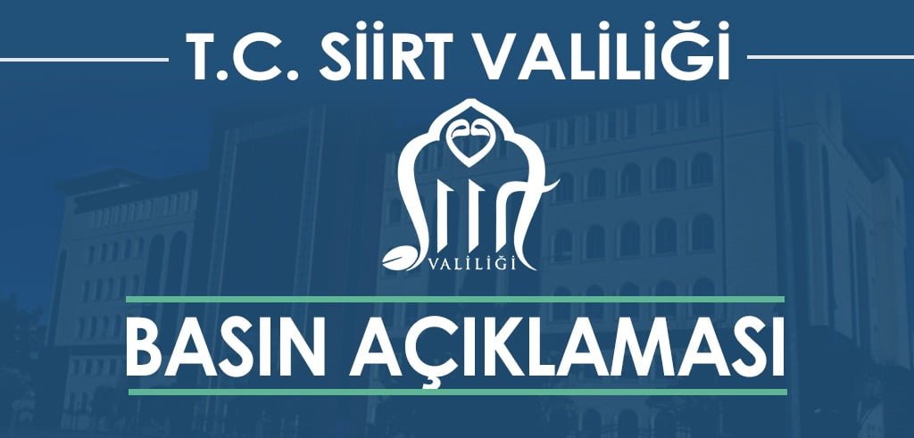 Siirt Milli Eğitim Müdür Yardımcısı Olayı ile İlgili Valilikten Açıklama