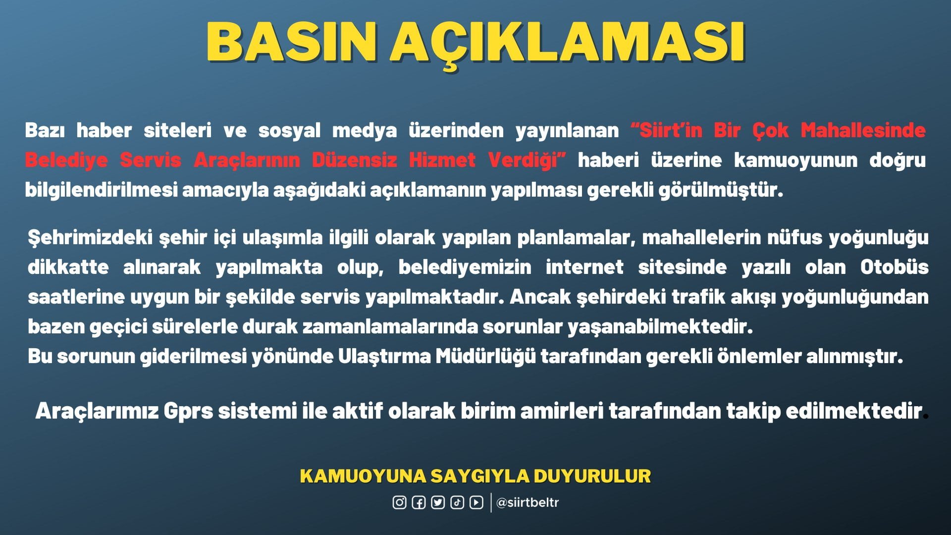 Belediye Vatandaşı Yalanlıyor!