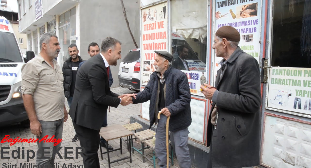 Bağımsız Adayı Eker Siirt İlçelerini Geziyor