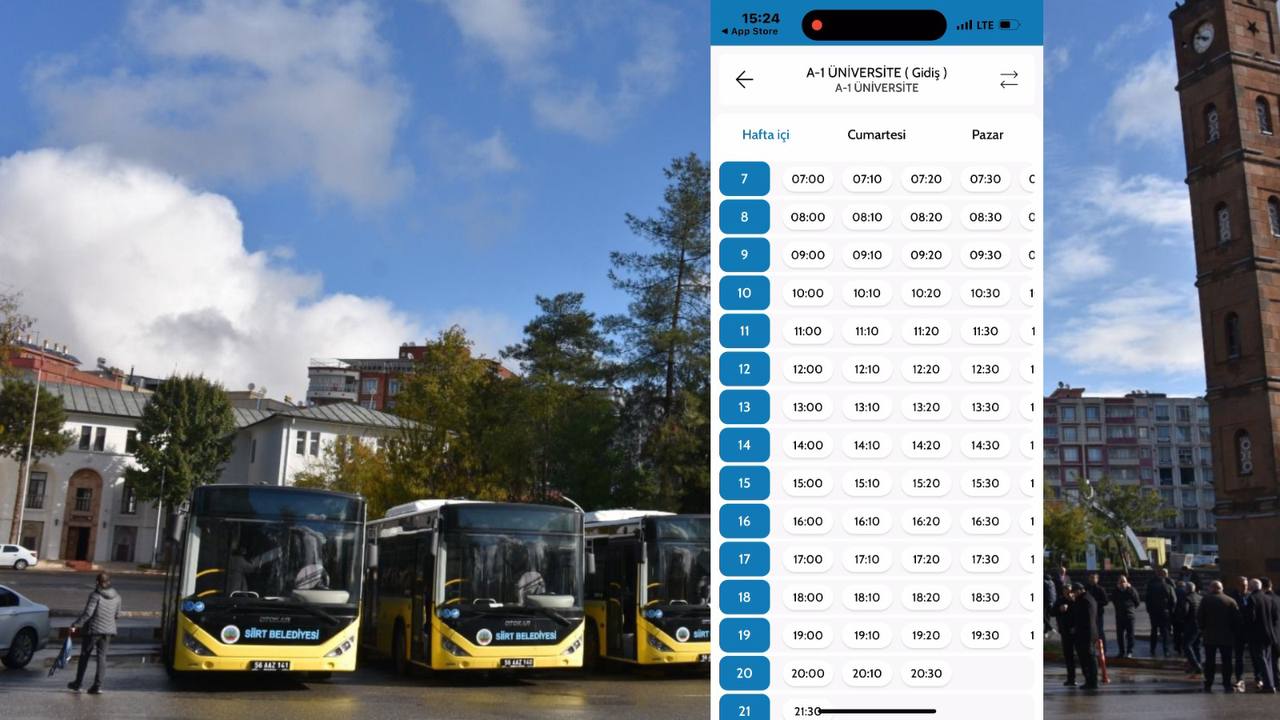Siirt Belediyesinden Akıllı Bilet Uygulaması